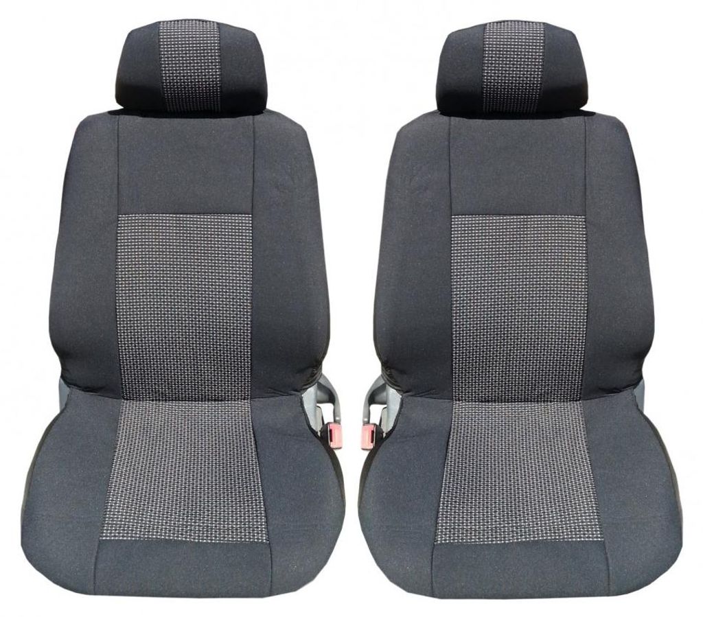 Luxus‐Premium Universal‐Sitzbezüge, Polsterung für Vordersitze (Auto, Bus, Jeep), Farbe: Schwarz