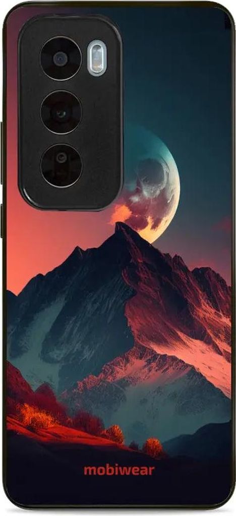 Handyhülle für Oppo Reno 12 Pro, Mobiwear Glossy Case, Gebirgsdämmerung