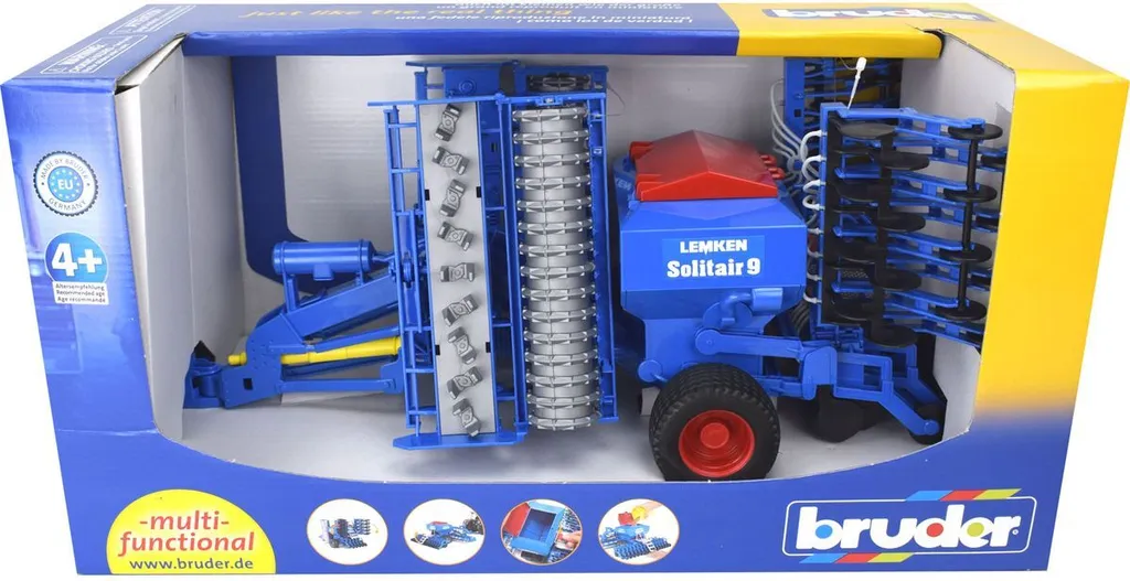 Combiné de semis Lemken Solitair 9 Bruder 02026 jouet agricole 1:16