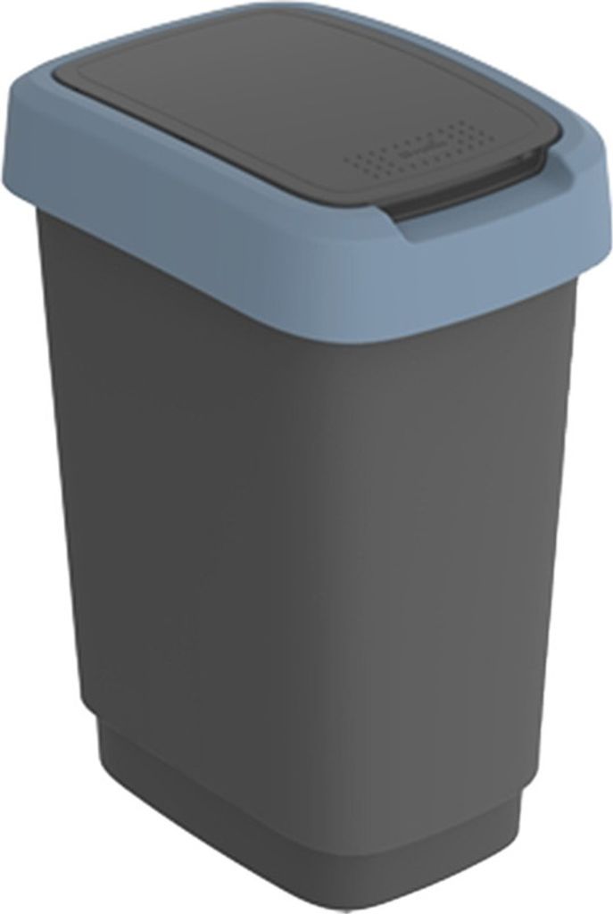 Rotho Abfalleimer 10 L Twist - Swingeimer 24,8 x 18,1 x Produktbild 1