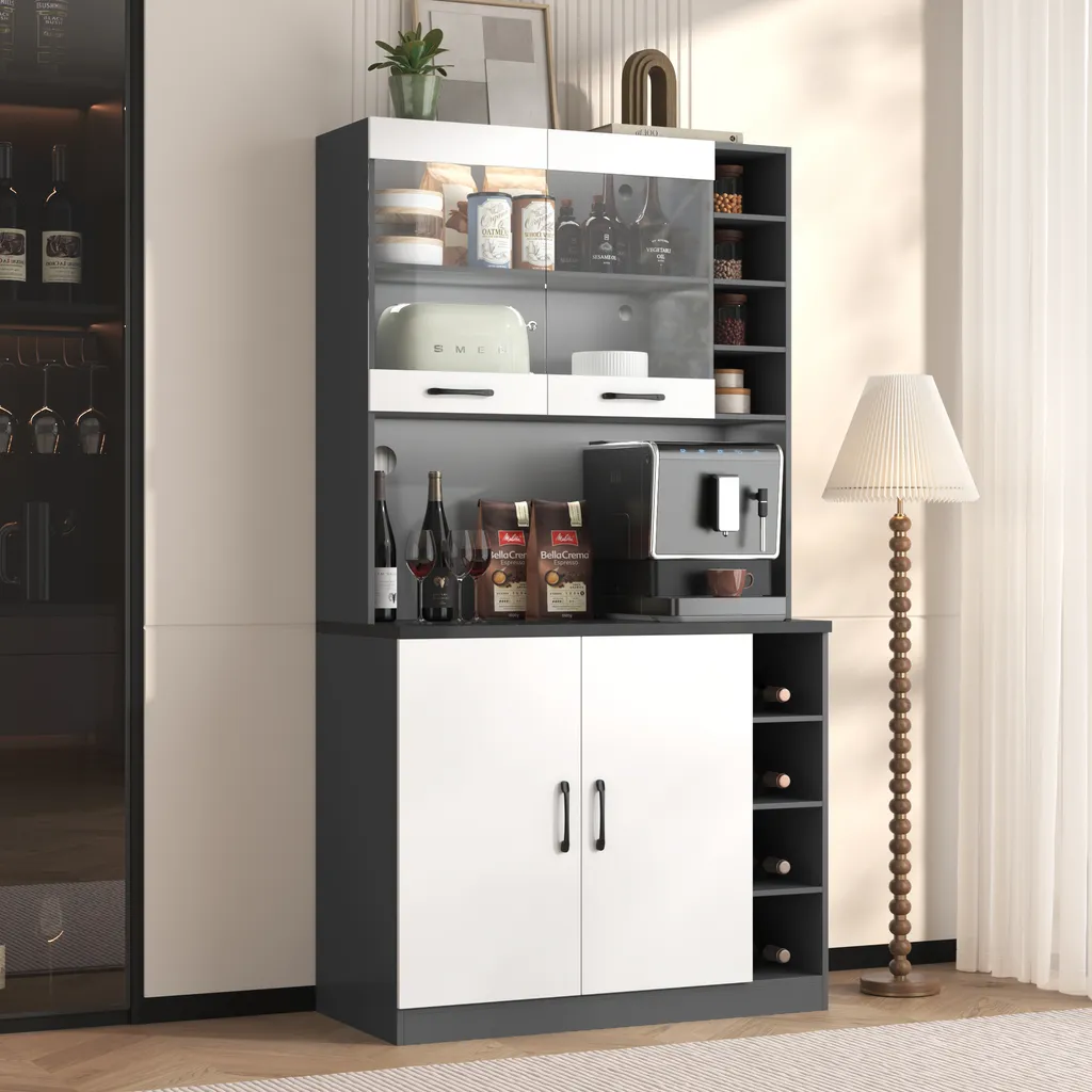 Commode LED AIORBER blanche 100x47x187cm pour votre chambre