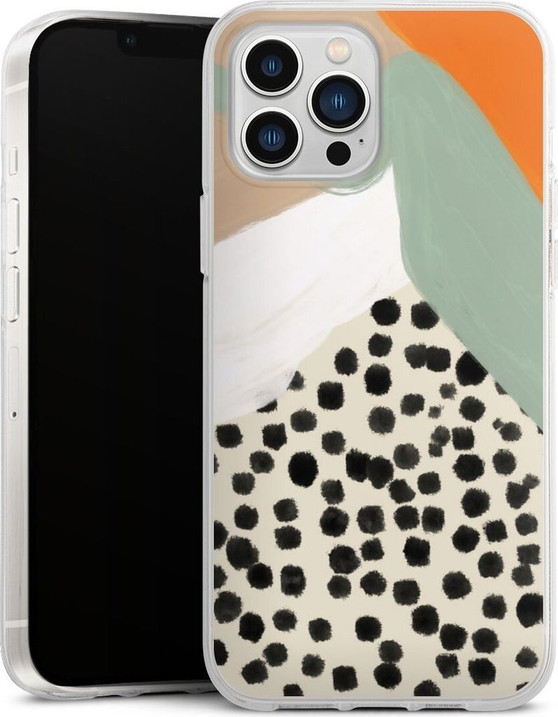 DeinDesign Handyhülle für Apple iPhone 13 Pro Max Silikon Hülle Case Smartphone Schutzhülle Abstrakt Boho Kunst