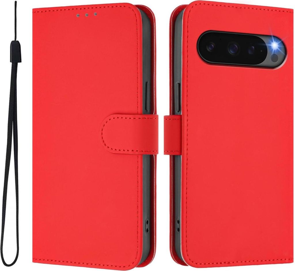 Mobigear Urban Wallet Google Pixel 10 Pro XL Hülle Klapphülle Geldbörse - Rot