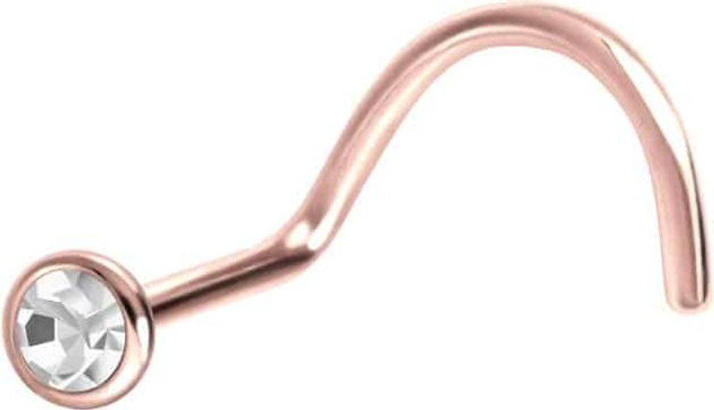 Nasenpiercing, Nasenstecker Titan Nasenstecker Spirale Produktbild 