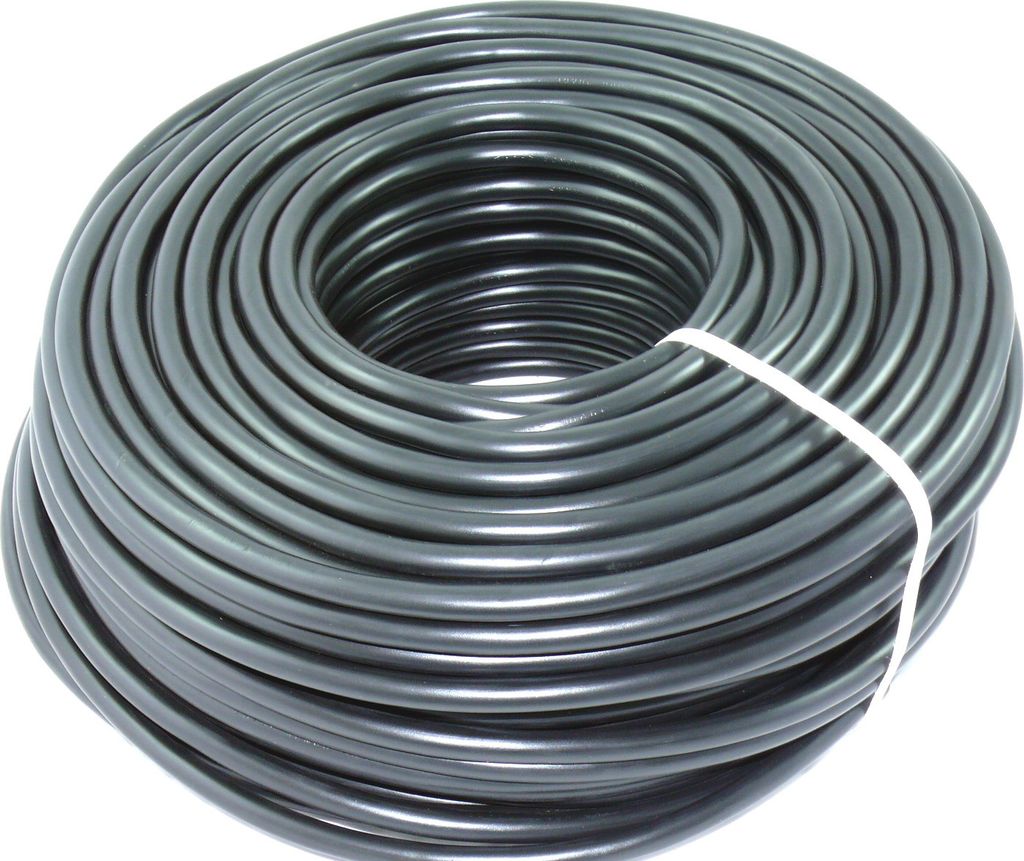 PVC Schlauchleitung H05VV-F 5G2,5 5x2,5 Schwarz 5-50m, Größe:20m