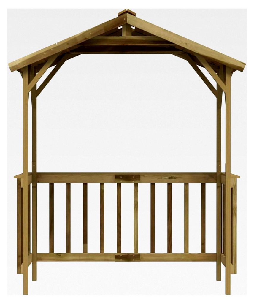 Grillpavillon aus imprägniertem Kiefernholz, 163,5 x 93 x 210 cm