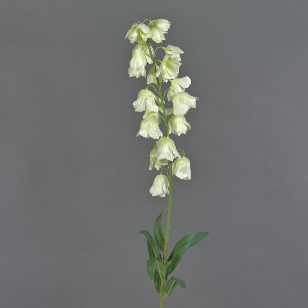 artplants.de Kunstblume Glockenblume LINMIN, Creme, 90 cm - Künstlicher Blumenzweig