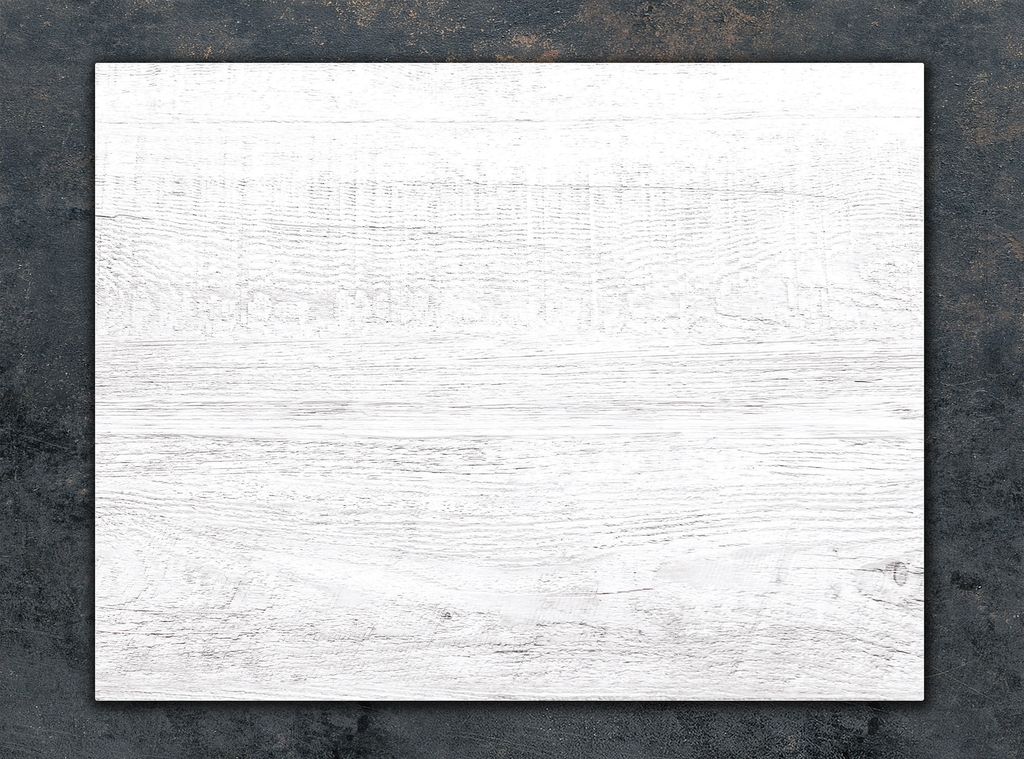 Schneidebrett Herdabdeckplatte Multiglasschneidplatte 40x30 cm Holz Weiß