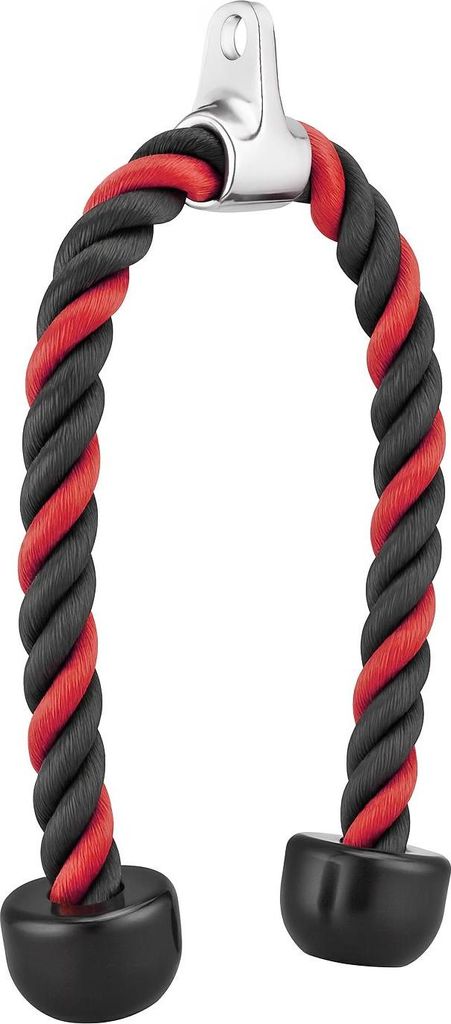 Trizepsseil, Trizeps Griff 68 cm, Trainingsseil, Bizeps Trainingsgerät für Kraftsport, Bodybuilding Rot