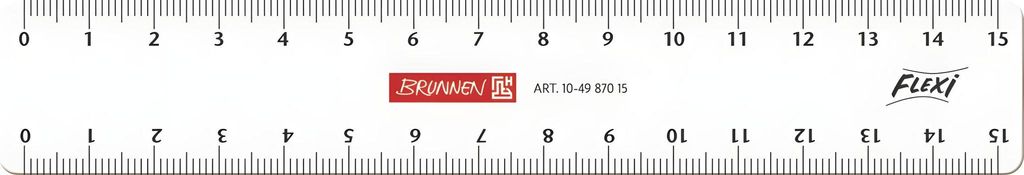 BRUNNEN 104987015 Flexi pravítko 15 cm krištáľovo čisté Obrázok produktu 