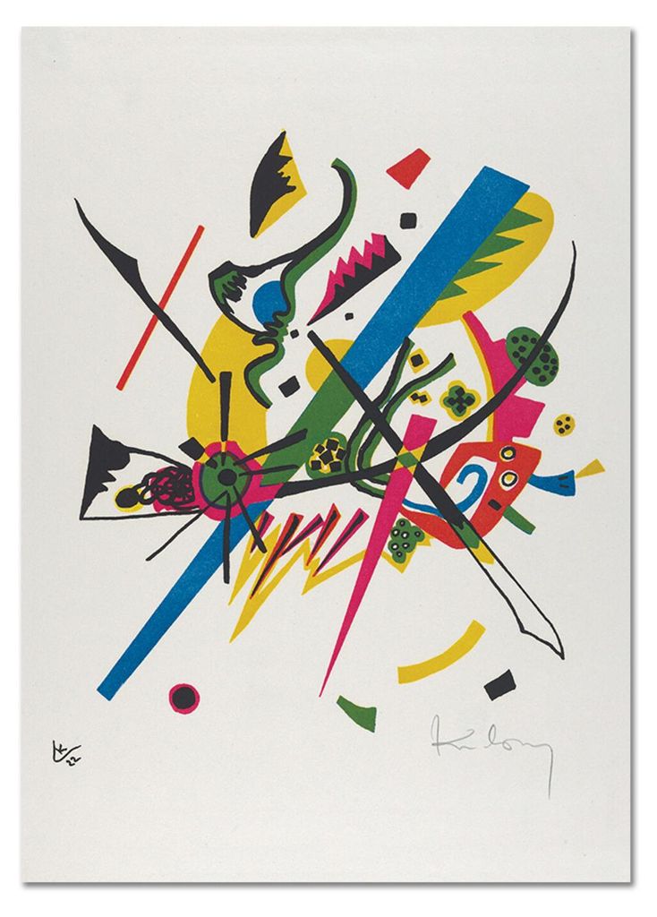 Giallobus - Kleine Welten 1 - Vassily Kandinsky - 50L x 70W cm - Bild - Acrylglas