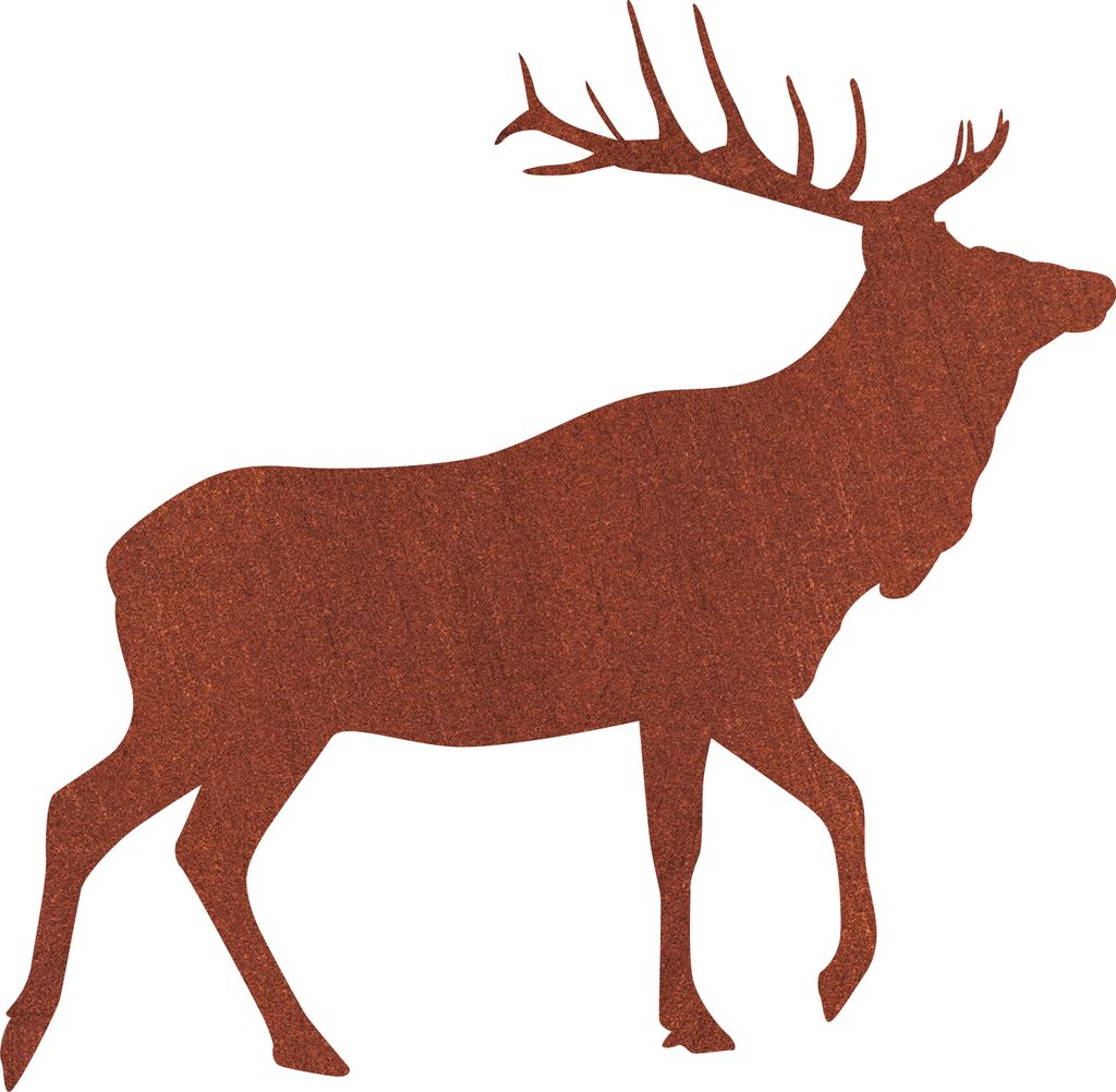 Gartendekoration Hirsch Aus Cortenstahl, Patiniert, Figur Produktbild 