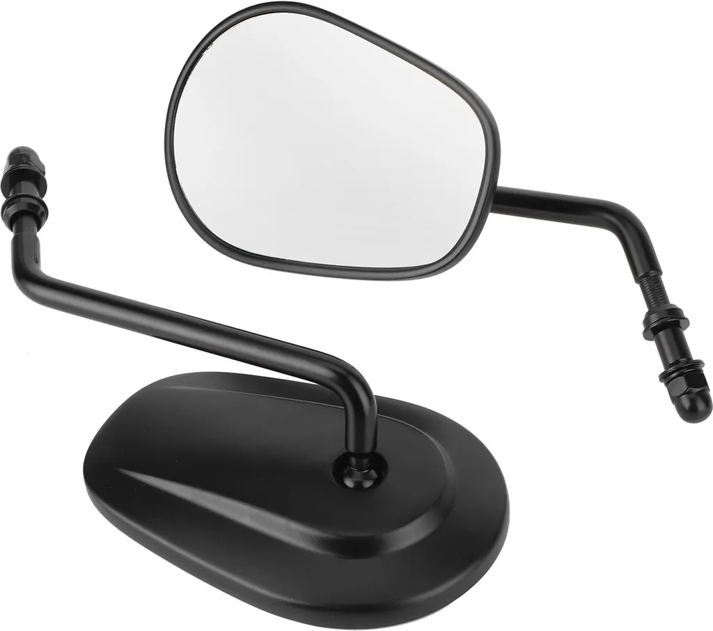 Rétroviseurs Moto Vue Latérale Large pour Touring Glide 96-17 Noirs
