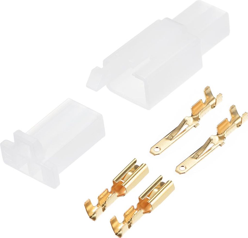 2,8 mm 2P Elektrische Kabelstecker Kit männlich weiblich Motorrad-Crimp-Kabelklemmen 20 Paare