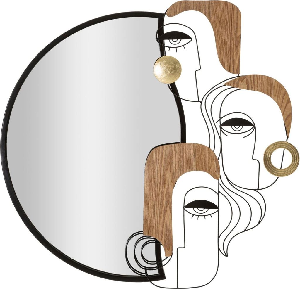 FURNLUX miroir mural Picassy noir 83cm / Couleur principale Image du produit 