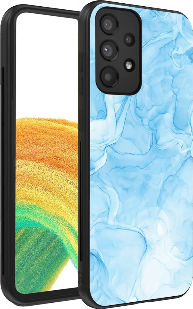 Cover Protettiva Samsung A33 5G Azzurro Marmo - Custodia Smartphonica
