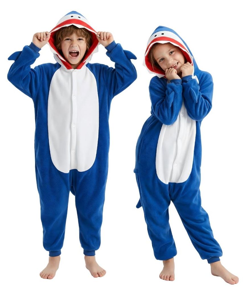 Piżama Onesie Kigurumi Kostium Przebranie Rekin Dzieci Zdjęcie produktu 