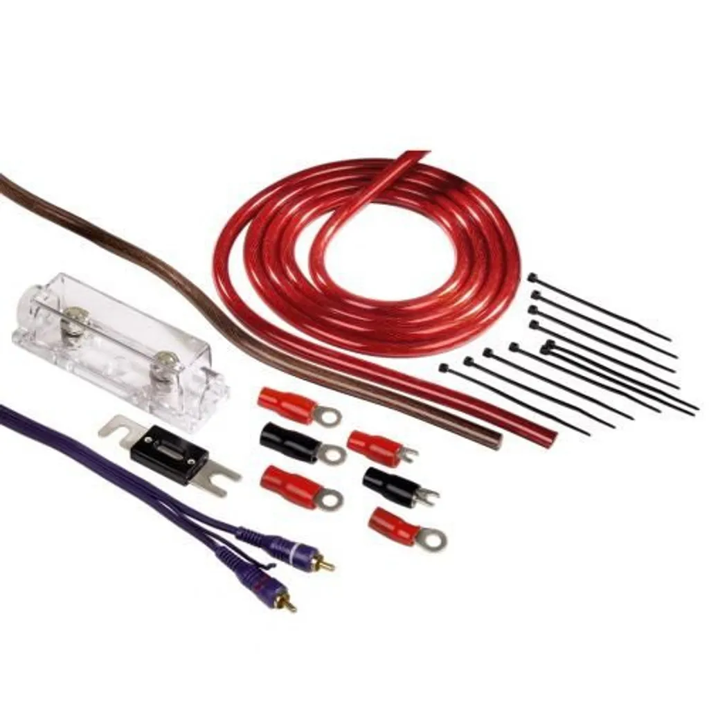 Câble d'Alimentation Sono Auto 35mm² Complet pour Ampli de Voiture