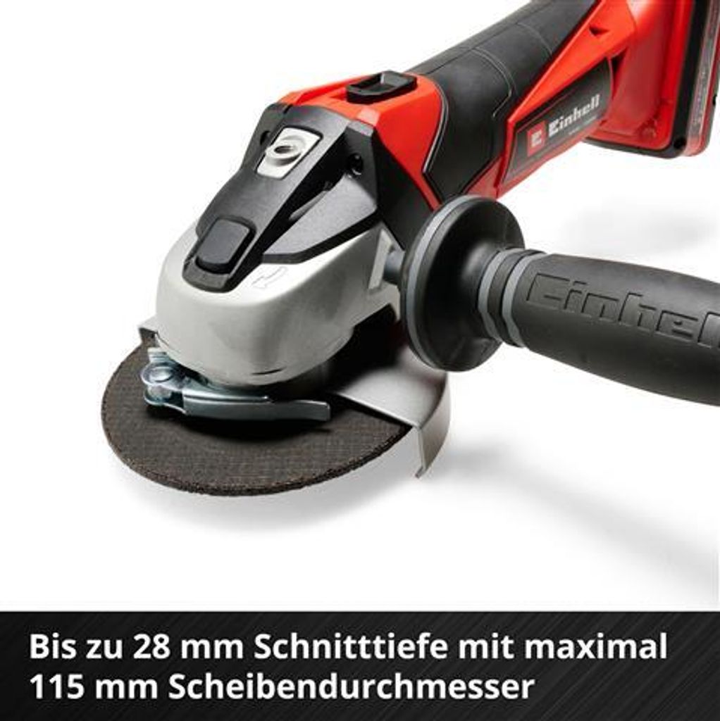 Einhell Power X-Change Akku Winkelschleifer TE-AG 18 Li-Ion Produktbild 6