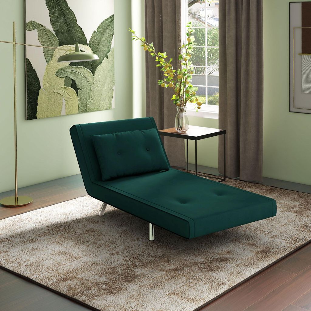 HOMCOM 3 w 1 rozkładana sofa z funkcją spania, regulowana Zdjęcie produktu 