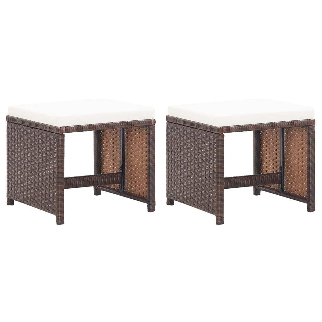 Sedia da giardino "Hattgenstein" in polyrattan marrone + Immagine del prodotto 