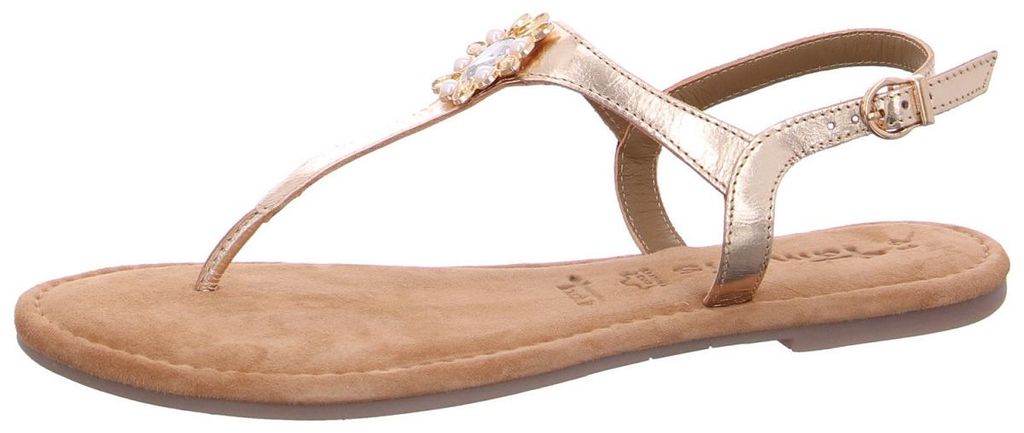 TAMARIS Damen Toe-Post Sandal Art: 1-1-28150-38 in light gold (mehrfarbig) - Größe:38