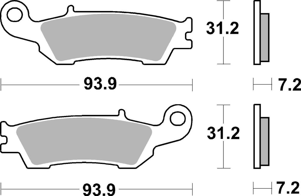 Bremsbeläge Kh450 Off-Road Racing Sinter Farbe Gold