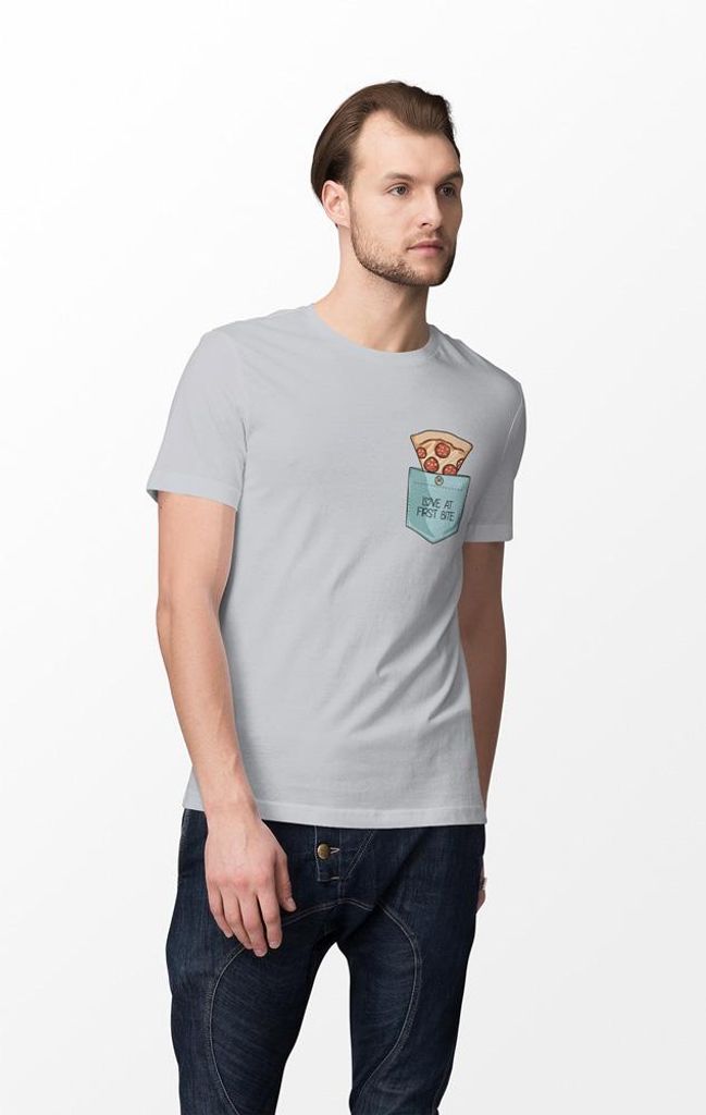 D&B Uni Polo PO00019 Love At First Bite Pocket Grau-Größe 5XL