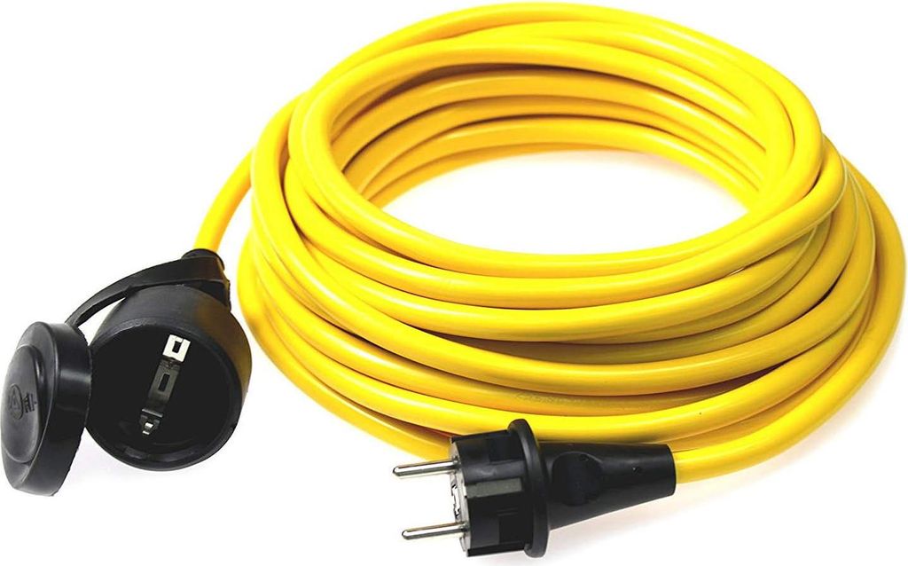 as-Schwabe przedłużacz 5m kabel Schuko 230V 16A 3G1.5 żółty Zdjęcie produktu 
