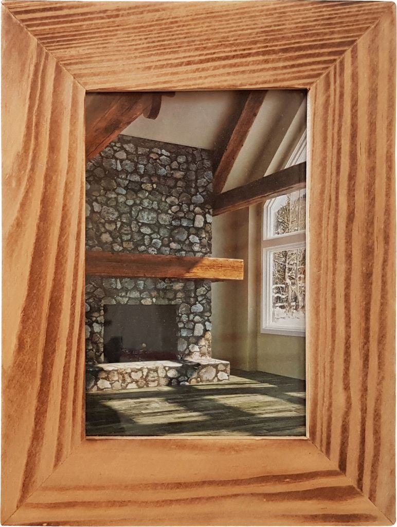 12er SET HENZO Holz Bilderrahmen COTTAGE - 10 x 15 cm - braun - Fotorahmen aus Holz & Glas