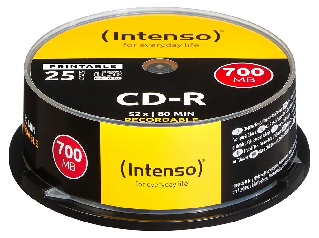 Intenso 1801124 CD-R  Intenso 700MB  25pcs Cakebox Image du produit 