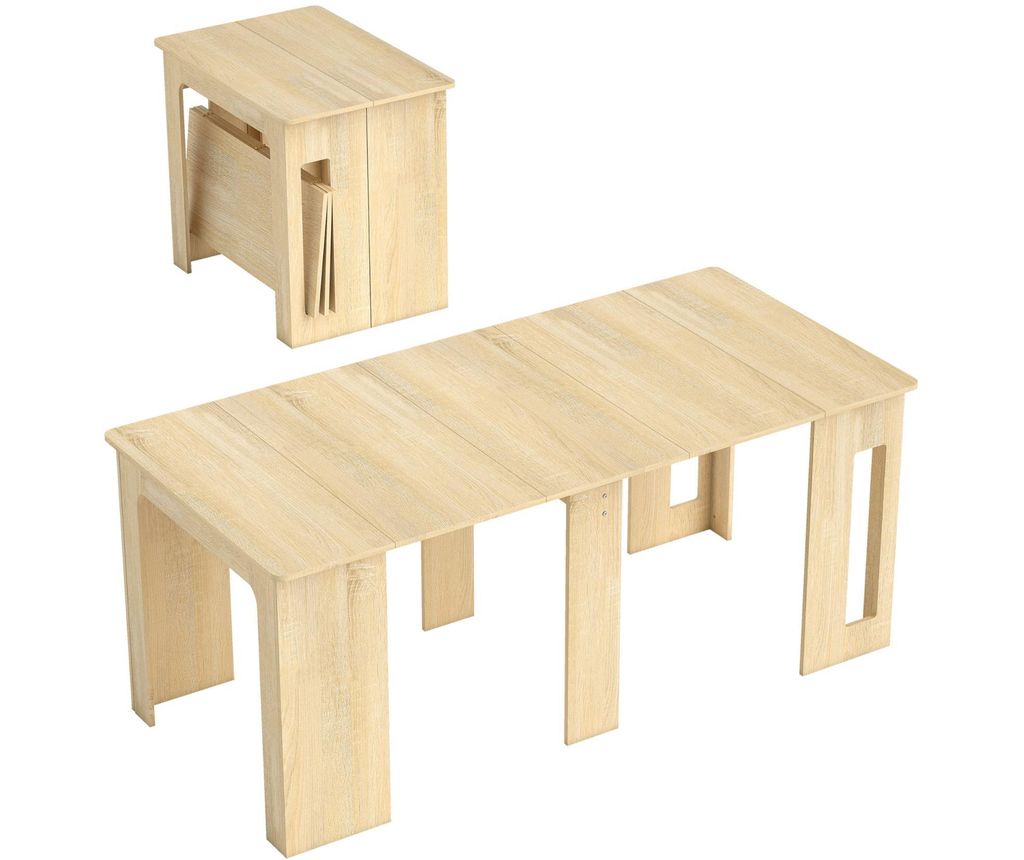 Esstisch, Klapptisch, ausziehbarer Küchentisch, Esszimmertisch, Spanplatten, 60-180 x 85 x 75 cm