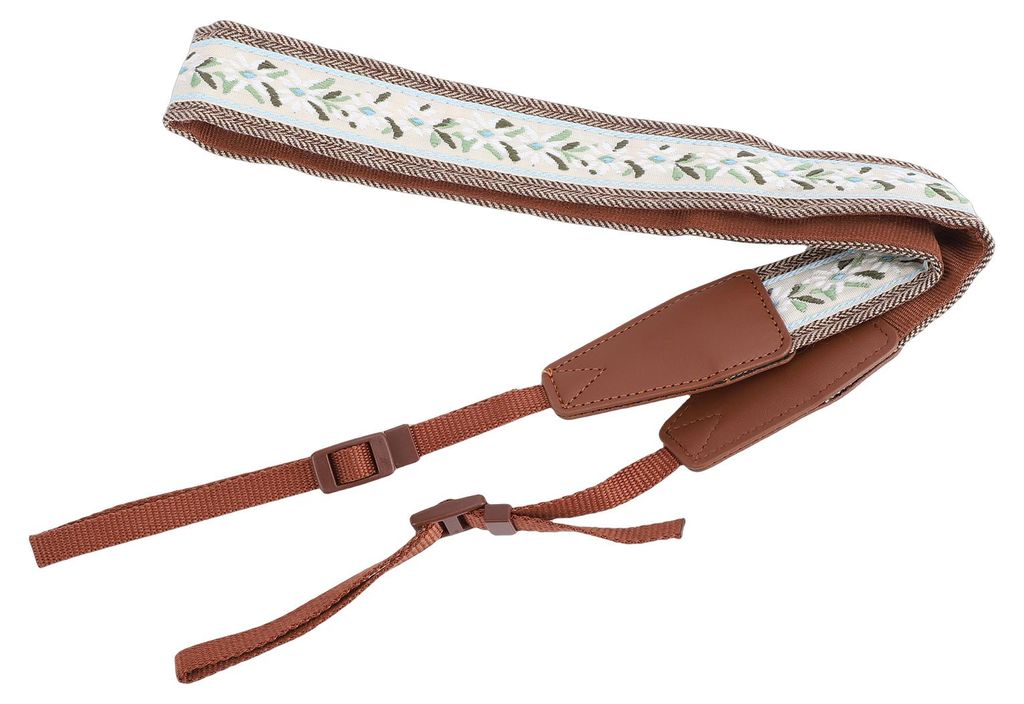Individuell anpassbarer Kameragurt – Vintage-Schultergurt für Digitalkameras und DSLR-Kameras – Braun