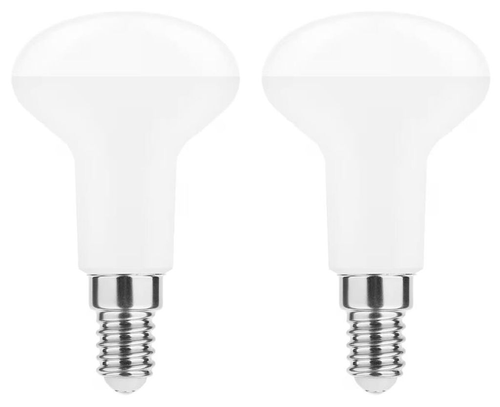 Modee E14 LED-Lampe 4,9 W - 470 lm - 2700 K - Warmweiß - LED-Spot R50 - Ersetzt 40-W-Halogen-Glühlampe - 2 Stück