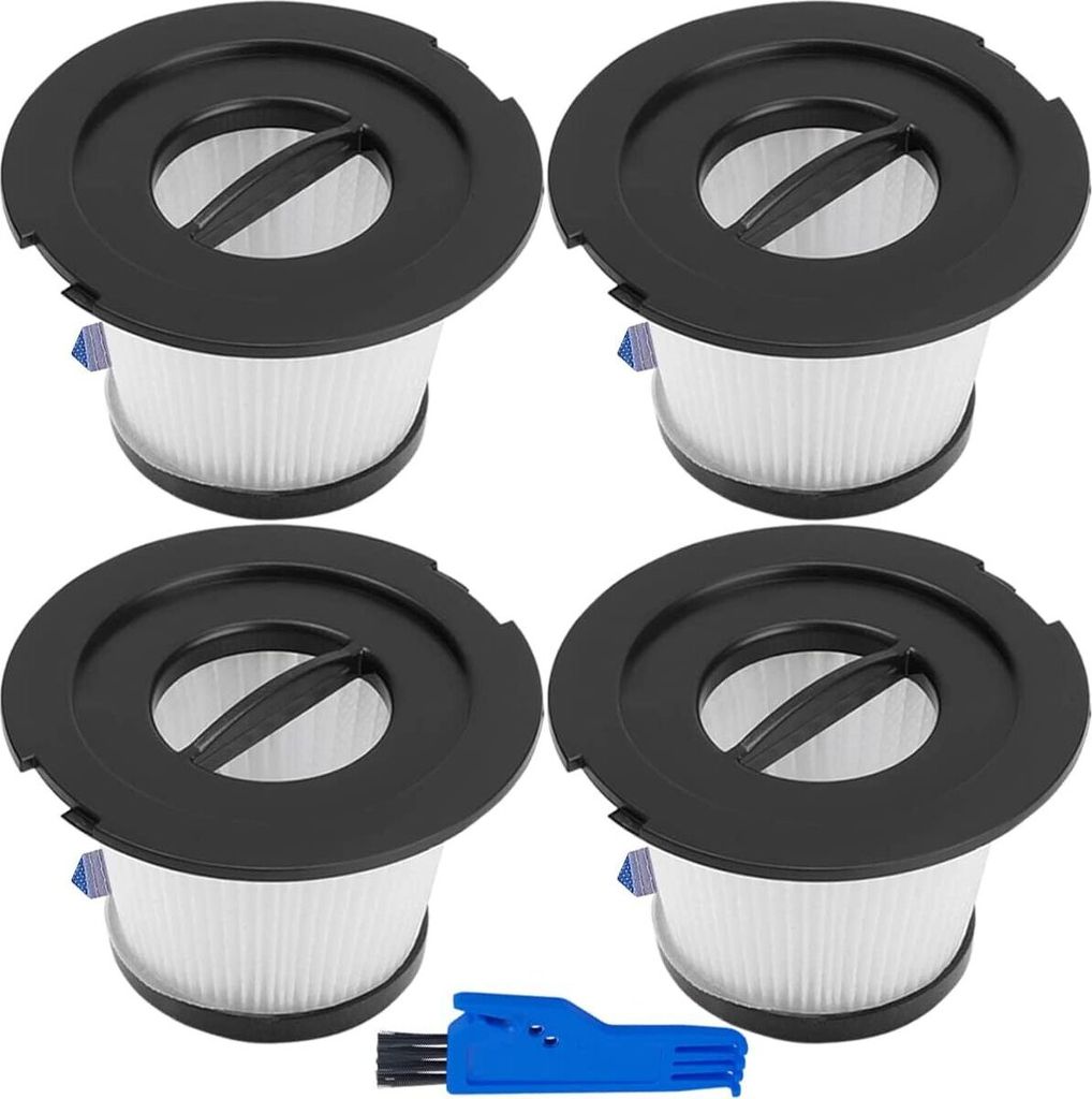 4 HEPA Ersatzfilter für Moosoo K17 - Zubehör mit Sieben und Reinigungsbürste