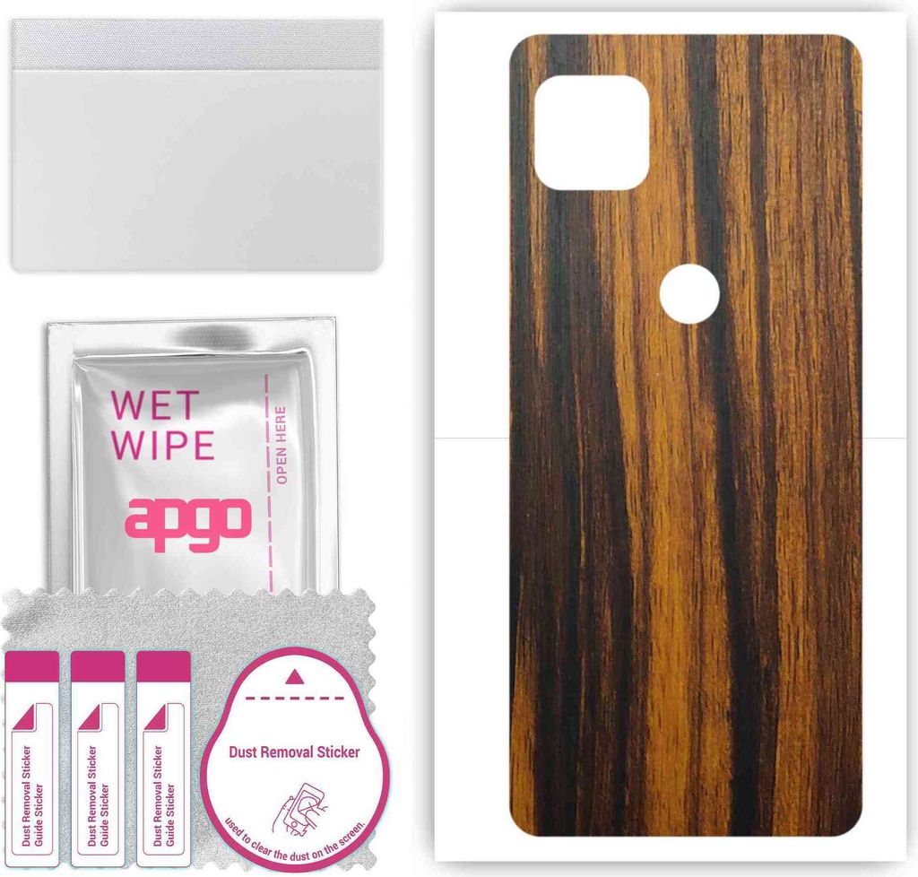 apgo Rückseite Schutzfolie, Skin, kompatibel mit Motorola One 5G UW Ace, Hinten Displayschutzfolie aus Vinylfolie, kratzfest, einfache Montage - T...