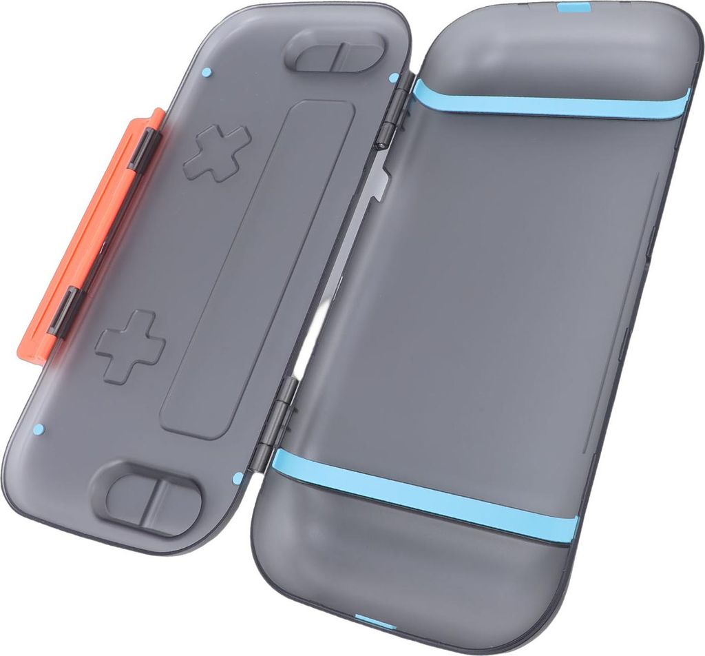 Schutzhülle für Switch 2 Spielkonsole Tragbare Reisetasche mit erhöhter Joystick-Schutzabdeckung Ladeanschluss Sicherheitsschloss Orange