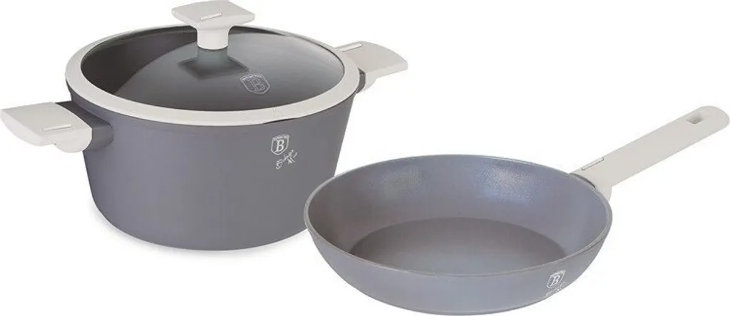 Set de vaisselle design pour 1 personne BerlingerHaus Aspen gris mat