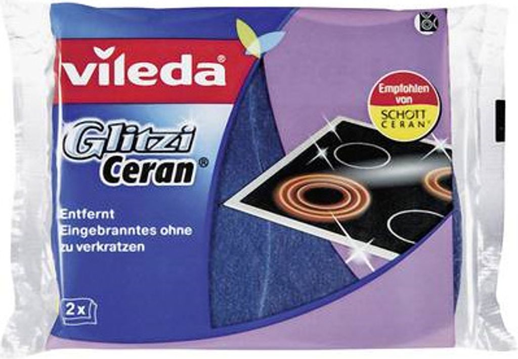 Vileda Glitzi Ceran panni per la pulizia blu Immagine del prodotto 