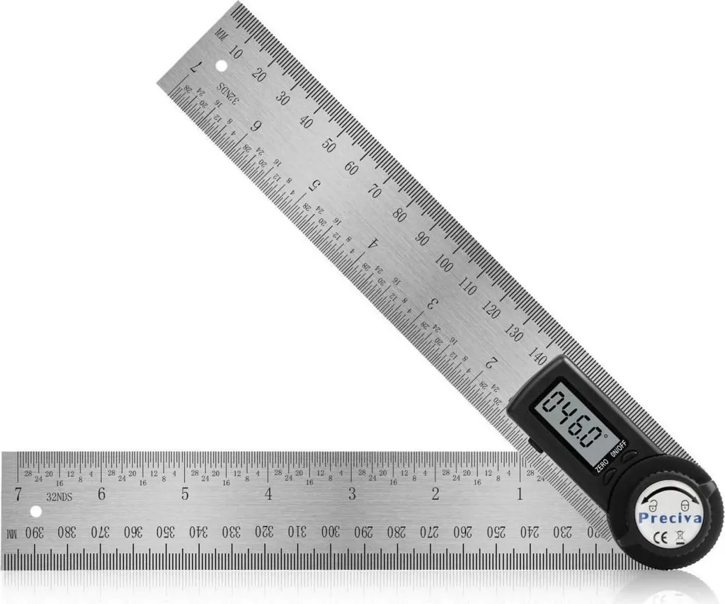 Mesure d'angle précise pour menuiserie avec le rapporteur numérique 400mm