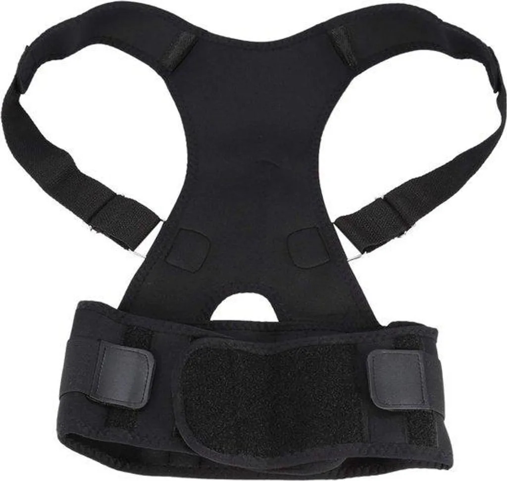 Soulagement mal de dos avec ce correcteur posture et épaules noir L