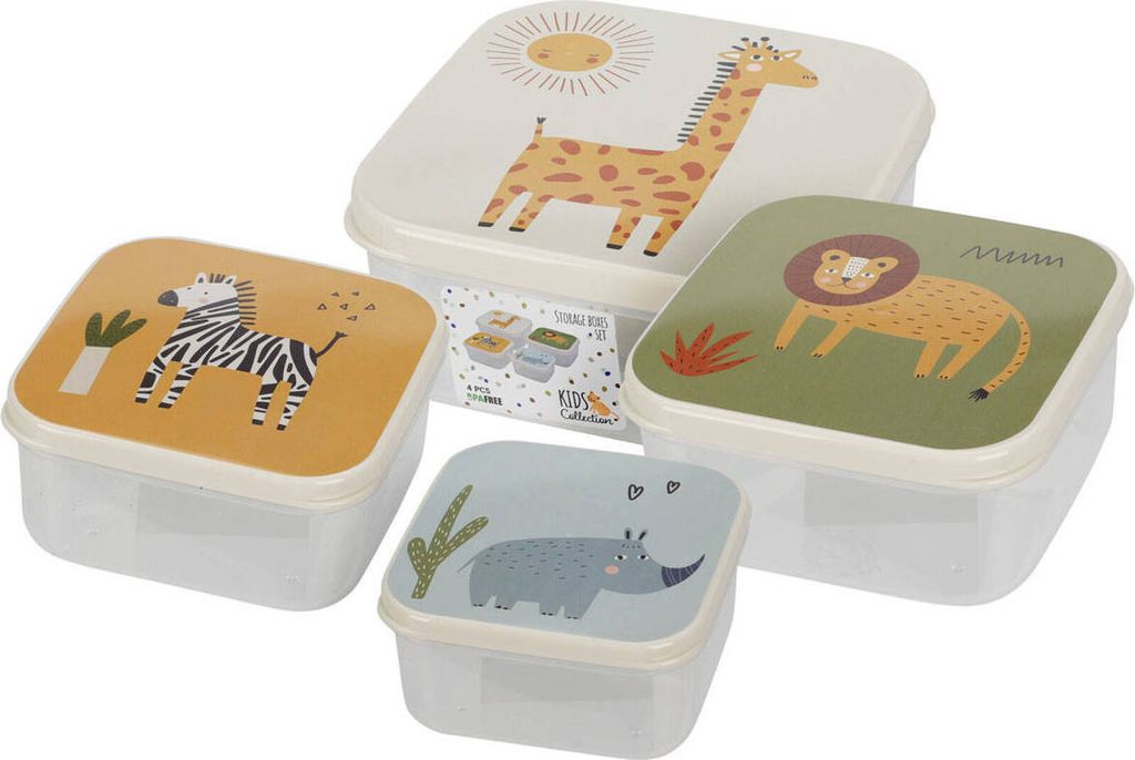 Lebensmittelbehälter für Kinder, 4er-Set