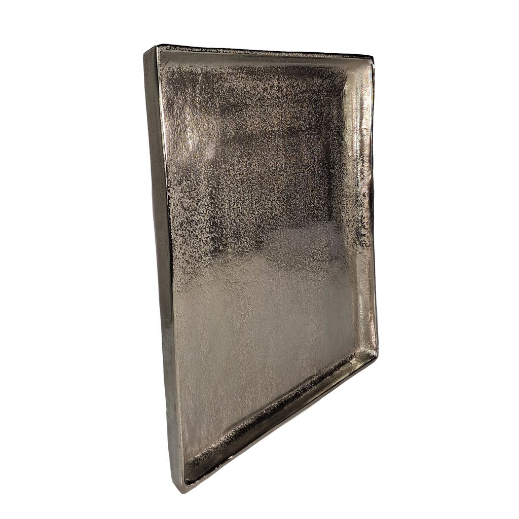 Aluminiumteller, Aluminiumtablett, quadratisch, 30 x 30 cm