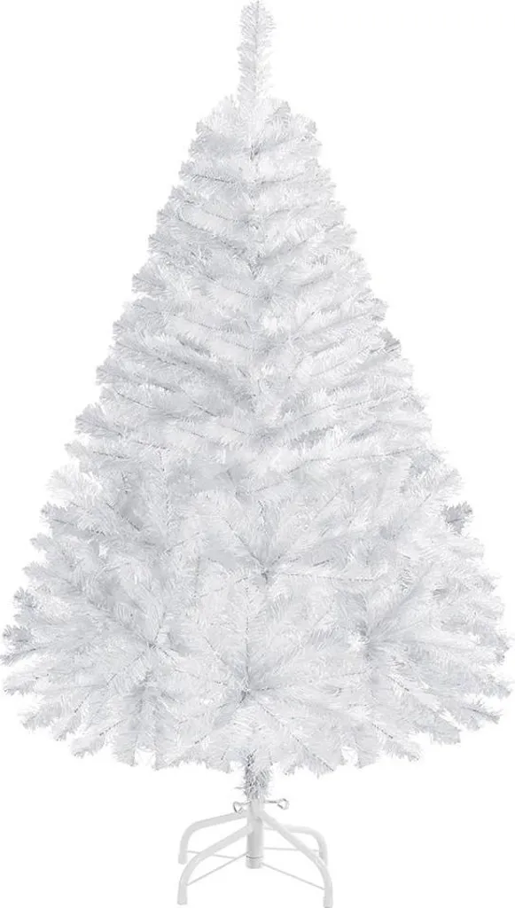 Sapin blanc artificiel 124 cm 411264 : arbre de Noël dense et stable
