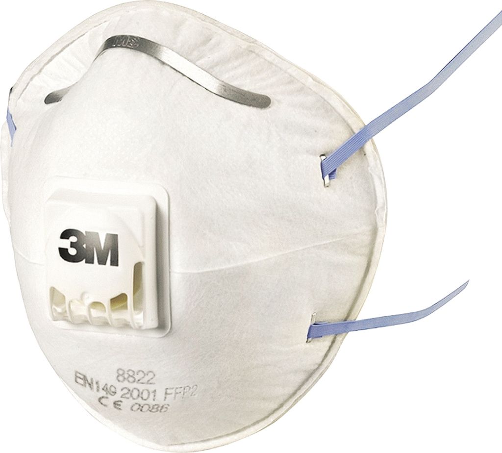 3M Masque 8822 FFP2 avec valve 10 pcs/paquet. Image du produit 