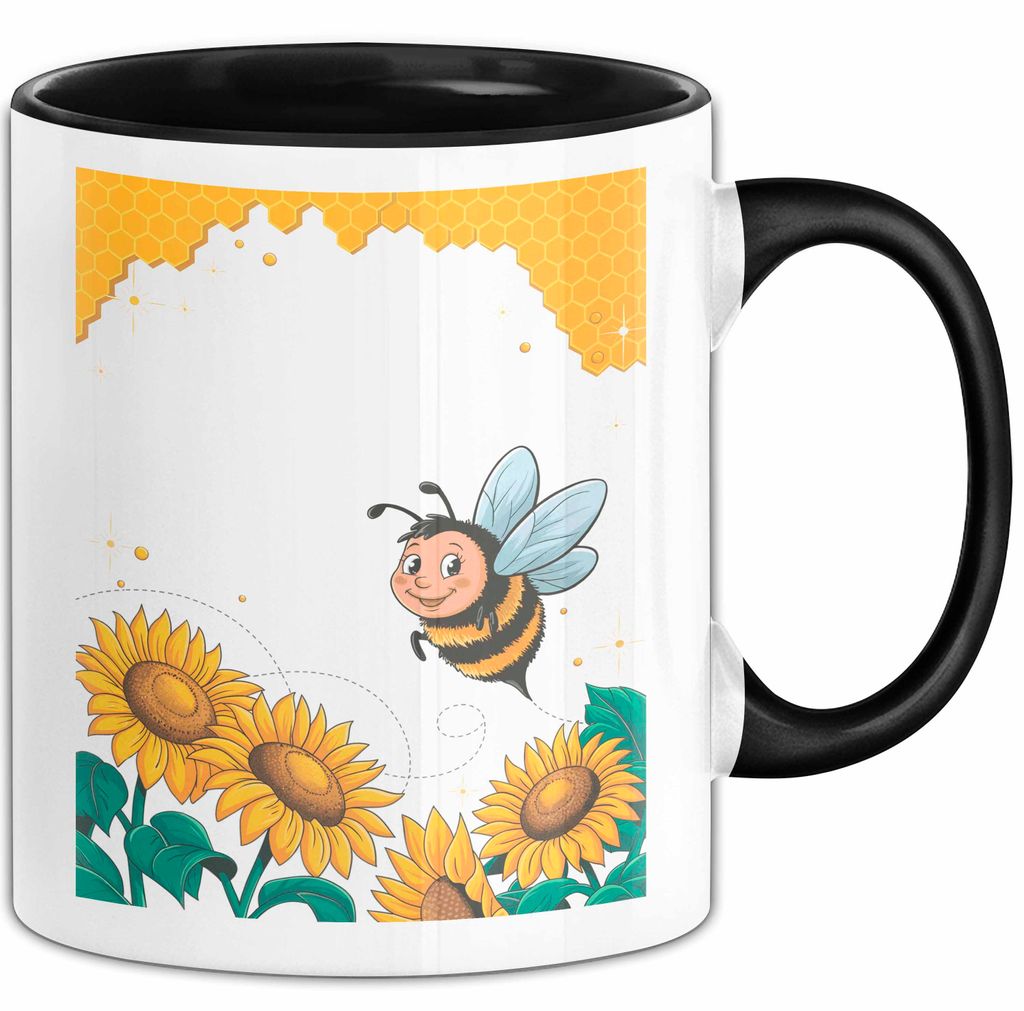 Bienen Liebhaber Tasse Geschenk Lustige Geschenkidee Spruch Für Honig Fans (Schwarz)