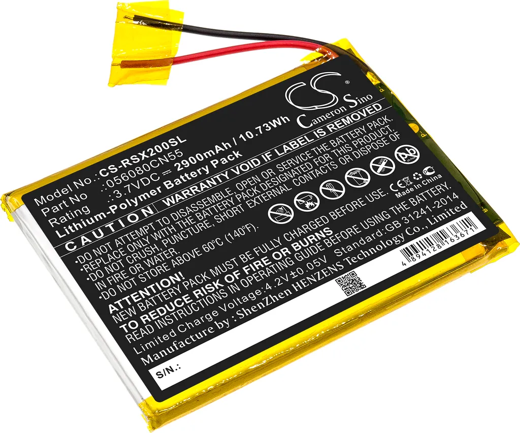 TECHTEK Batteria compatibile con [Oregon Scientific] Meep, Meep X2, OP0118-13 sostituisce 056080CN55