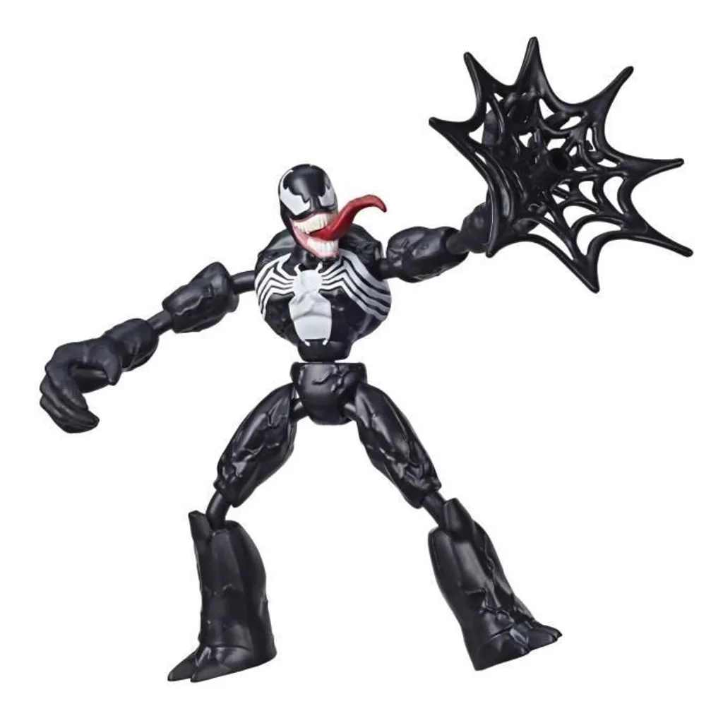 Jouet articulé Venom Spider-Man Bend And Flex figurine de 15 cm noir