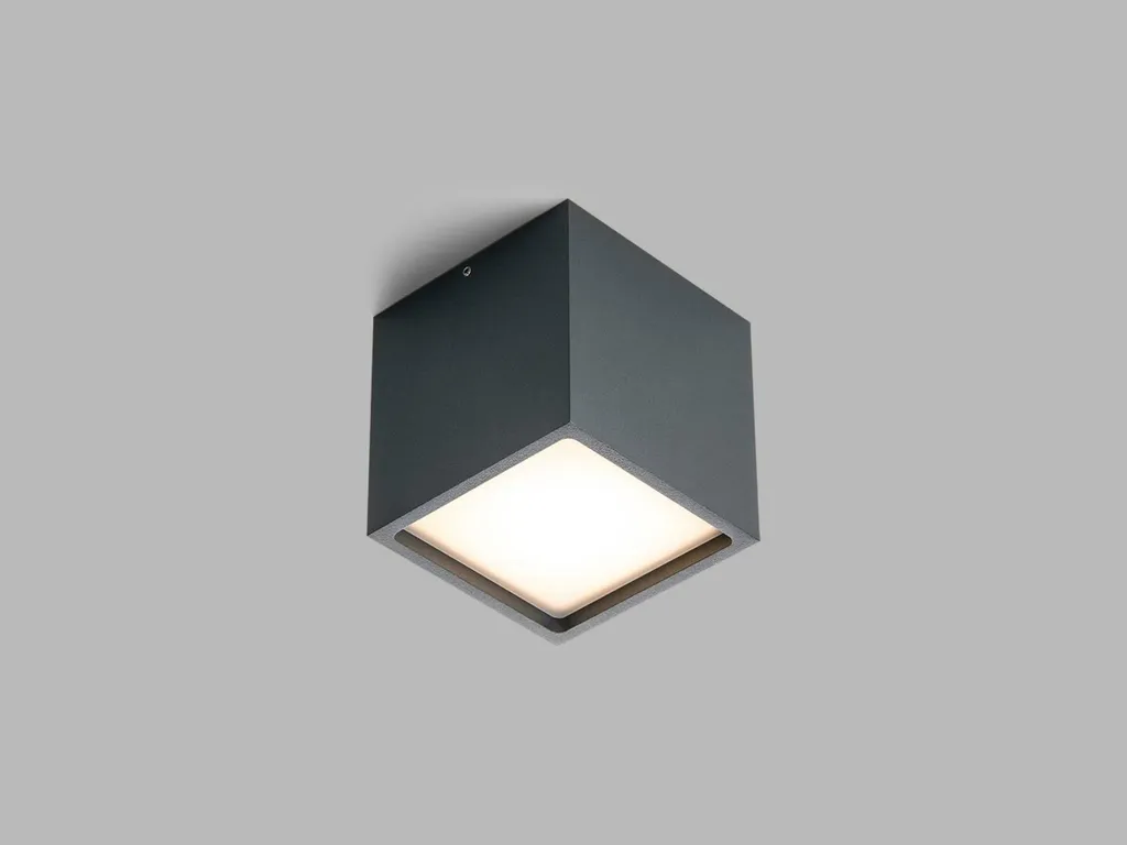 Plafonnier LED2 5111134DT CUBE Anthracite 12W 3000K Gradable TRIAC