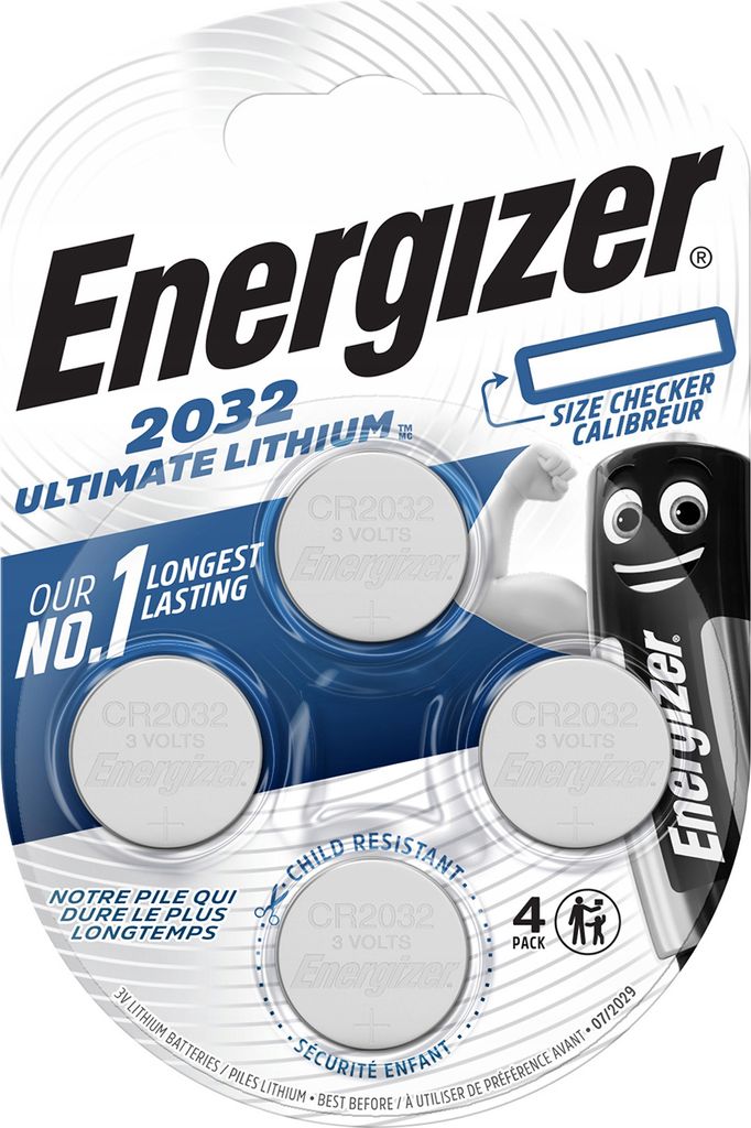 Energizer Ultimate Lithium CR 2032 3V Performance 4er Produktbild 